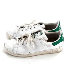 Adidas Stan Smith Sneakers 8.5 Womens 6.5 Mens White Green Lace Up